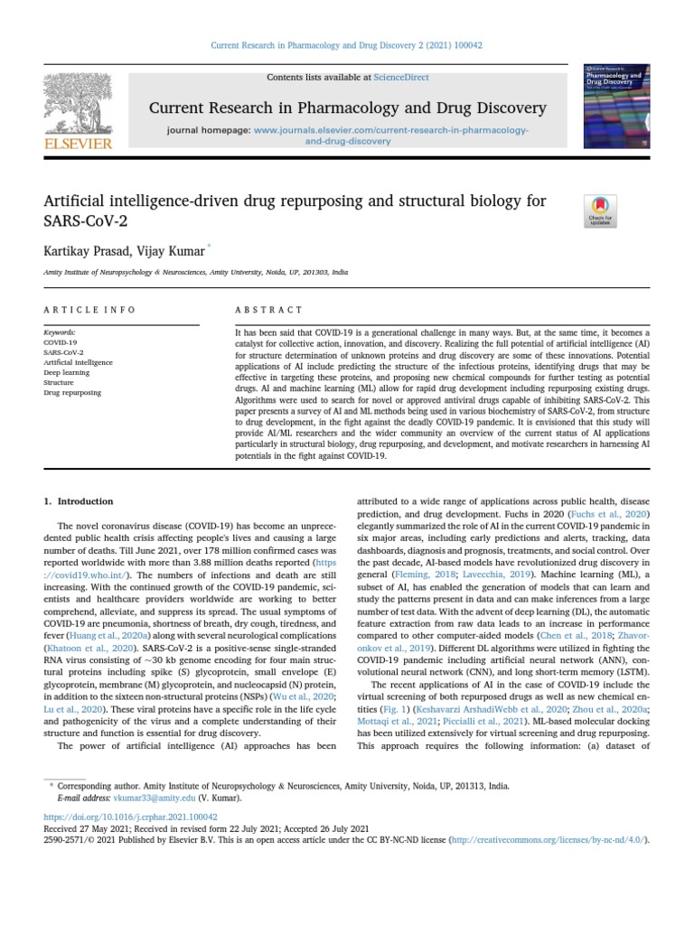 current research in pharmacology and drug discovery