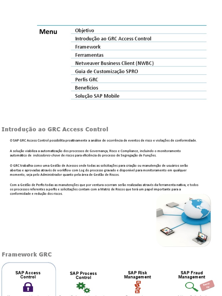 Introdução ao SAP GRC Access Control | PDF | Gestão de relacionamento ...