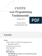 CS193X: Web Programming Fundamentals: Spring 2017 Victoria Kirst (Vrk@stanford - Edu)