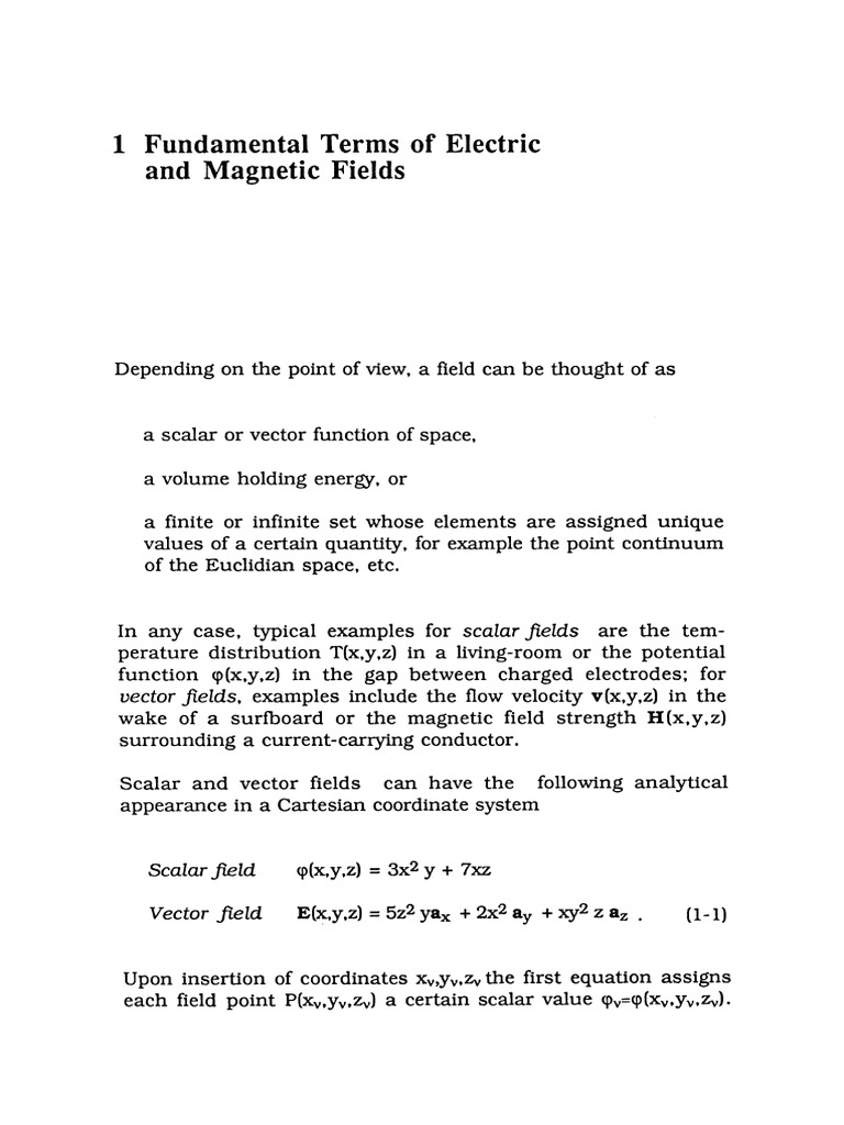 Electric and Magnetic Field Basics | PDF | Magnetic Field | Flux