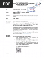 Memorandum - DILG-MERALCO On The Anti-Obstruction of Power Lines Act For LGUs, July 27, 2021, 2PM Via Microsoft Teams Live