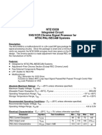 NTE15039 Integrated Circuit VHS/VCR Chroma Signal Proessor For NTSC/PAL/SECAM Systems