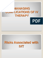 Managing Complications of Iv Therapy