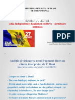 Secrieru A. Ziua Independeței - 27 August