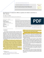 Development of component stiffness equations for bolted connections toRHS columns