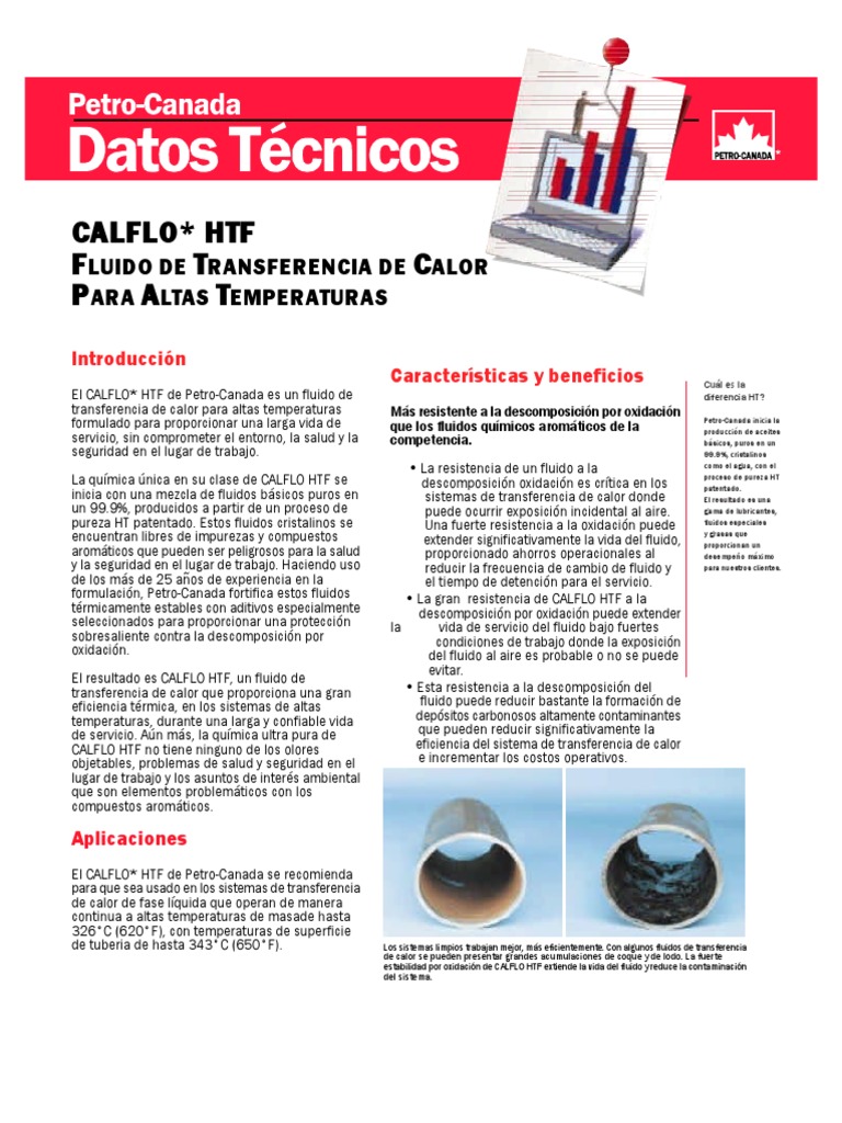CALFLO HTF: Fluido Térmico Avanzado | PDF | Calor | Agua