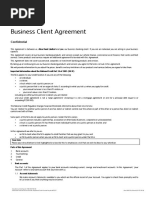 Business Client Agreement en