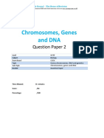 Chromosomes, Genes and DNA: Question Paper 2