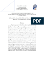 Purificación de compuestos orgánicos por recristalización