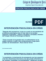 Intervención Psicológica en Crísis