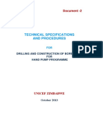 Technical specifications for drilling boreholes