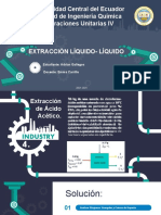 Extracción de ácido acético