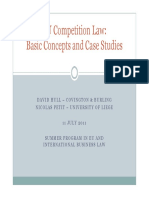 EU Competition Law: Basic Concepts and Case Studies