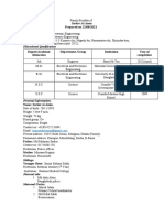 Sarker Al Amin: Degree/Academic Distinction Department /group Institution Year of Completion