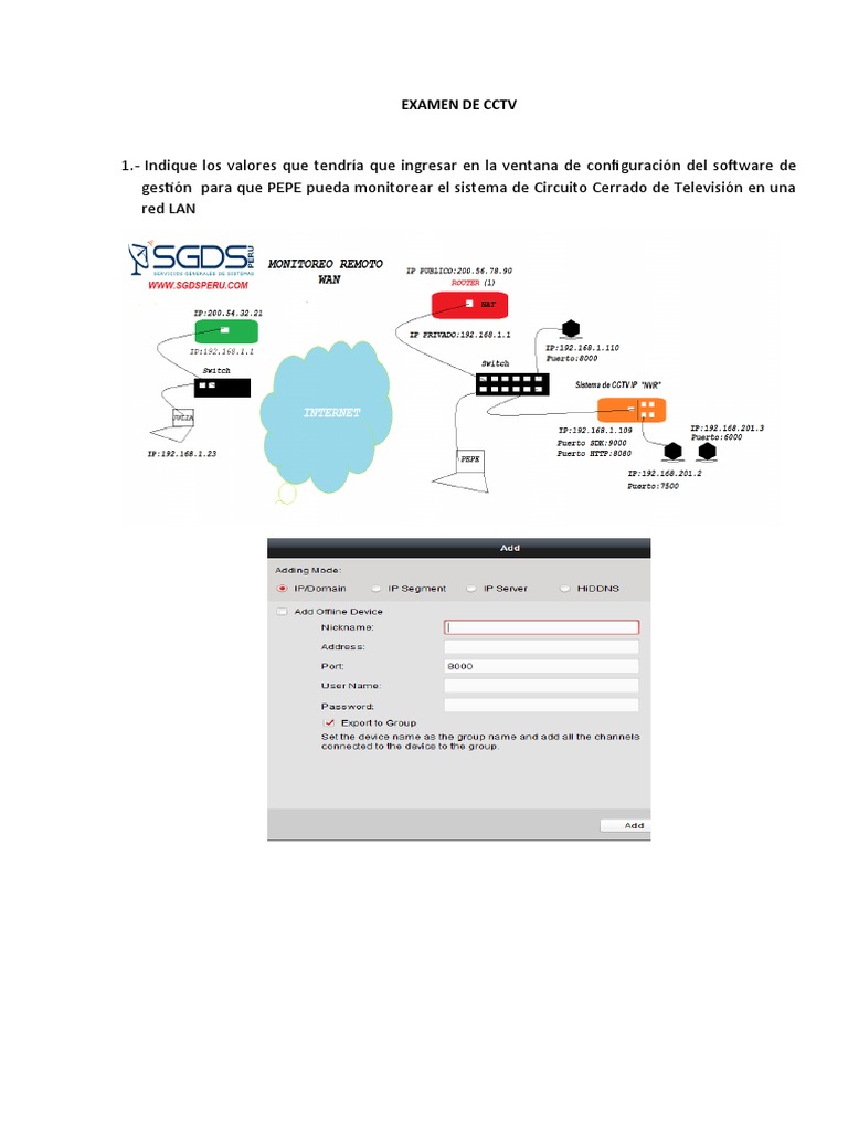 Configuración y Tecnología en CCTV | PDF