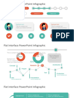 Flat Interface Powerpoint Infographic: Sample Text