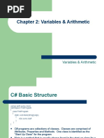 Chapter 2: Variables & Arithmetic