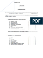 ANEXO N°1 DECLARACION JURADA