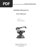 WLKATA Mirobot F1 User Manual: Date: Mar 30th 2020