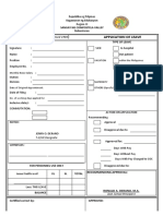 Application of Leave CSC Form No. 6 : Revised 1985