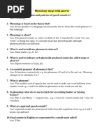 Phonology Mcqs