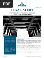 Legal Alert: Statement of Practice (SP 24/21) Trusts & Foundations