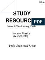 Study Resources: A-Level Physics (Worksheets)