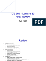 301 Lecture 30