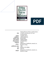 Writing Effective Policies and Procedures - A Step-By-Step Resource For Clear Communication (PDFDrive)