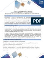 Presentación Del Curso Fundamentos de Matemáticas Formato PDF