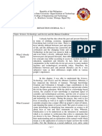 Science, Technology, and Society and The Human Condition Reflection Journal Chapter 2