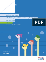 Análisis Curricular Estudio Regional Comparativo y Explicativo (ERCE 2019)