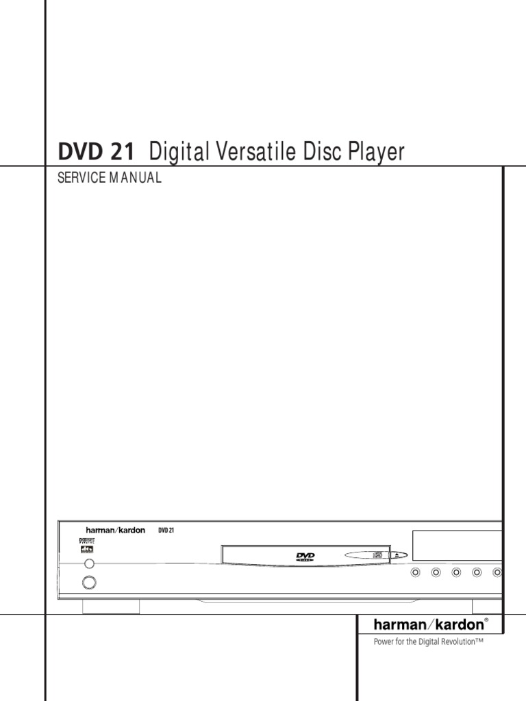 Harman-Kardon dvd-21 (ET) | PDF | Compact Disc | Videocassette Recorder