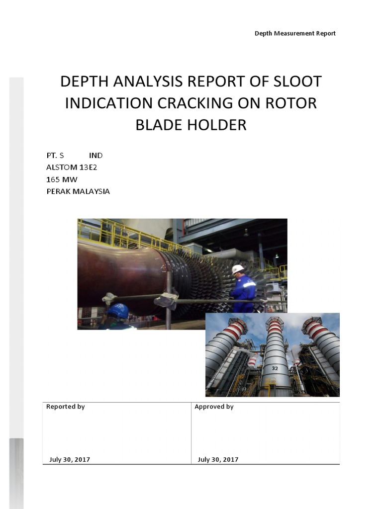 Depth Analysis of Gas Turbine Cracks | PDF | Turbine | Fracture