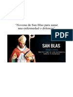 Novena de San Blas para Sanar Una Enfermedad o Dolencia