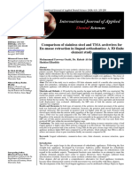 Comparison of stainless steel and TMA archwires. CLAUDIA GALLARDO