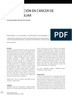 Actualización en Cáncer de Vesícula Biliar: Gallbladder Cancer: An Update