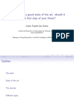 How to Write a State of the Art as Your Thesis' First Step