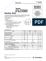 Semiconductor Technical Data: 50 Ampere NPN Silicon Power Darlington Transistors 400 AND 500 VOLTS 250 WATTS