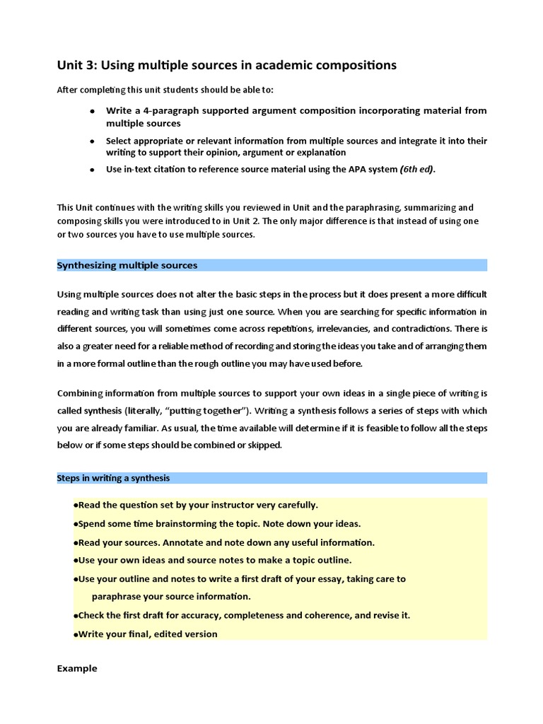 UNIT 3 Using Multiple Sources T181 KTP | PDF | Carbon Footprint ...