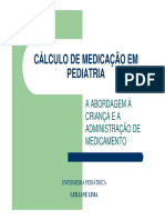 Cálculo de Medicação Em