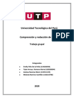 Universidad Tecnológica del Perú: Comprensión y redacción de textos