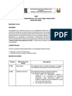 Guia Docente. Sesión de Bienvenida TOE 2021