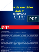 Ebook Exercícios Aula 2 - Settimana ITALICA