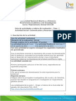 Guía de Actividades y Rúbrica de Evaluación - Paso 1 - Proceso de Domesticación Animal y Utilización de Recursos Zoogenéticos