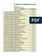 Format Import Nilai Pengetahuan Kelas 8.A