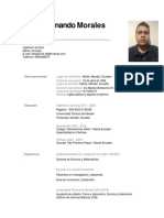 Edwin Fernando Morales Paredes: Datos Personales