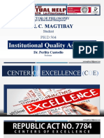 Joel C. Magtibay PPT Report (Coe) Center For Excellence