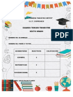 6°examen Tercer Trimestre