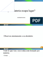 PPT LA MATERIA OCUPA LUGAR